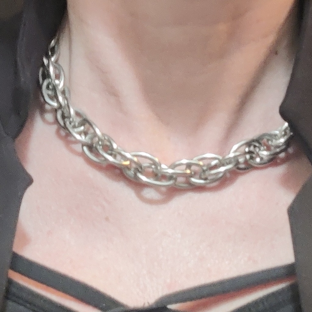 ⭐3 For $21⭐Chunky Silver Chain Necklace